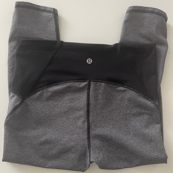 Lululemon Train Times Crop 17” Heathered Black 8 - Picture 8 of 11
